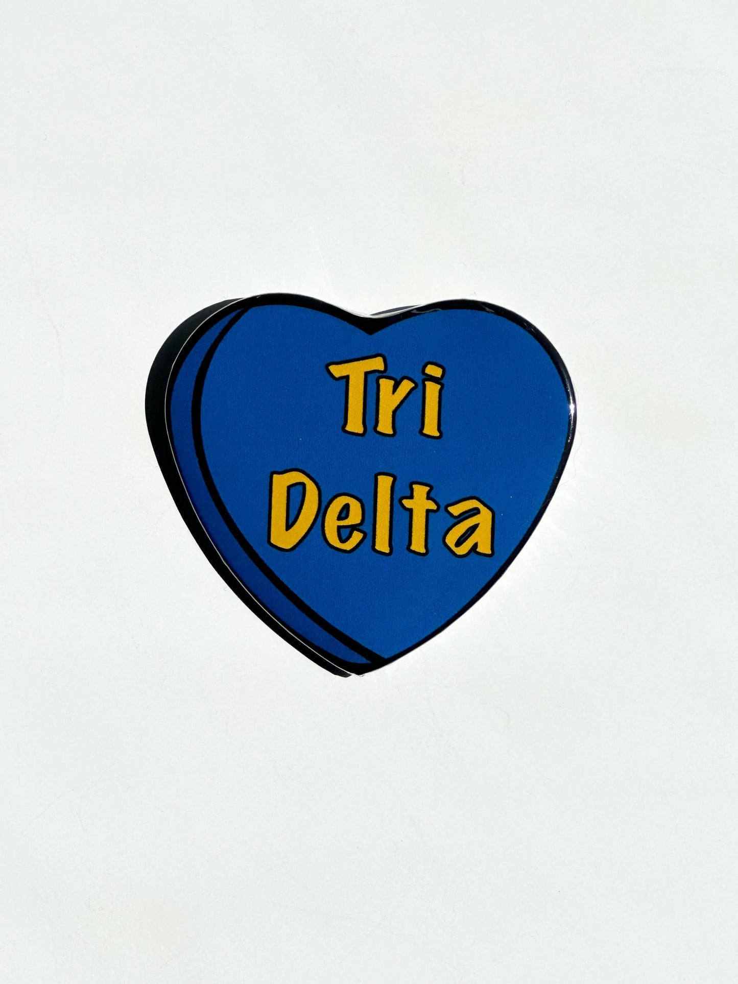 Tri Delta Candy Heart Button