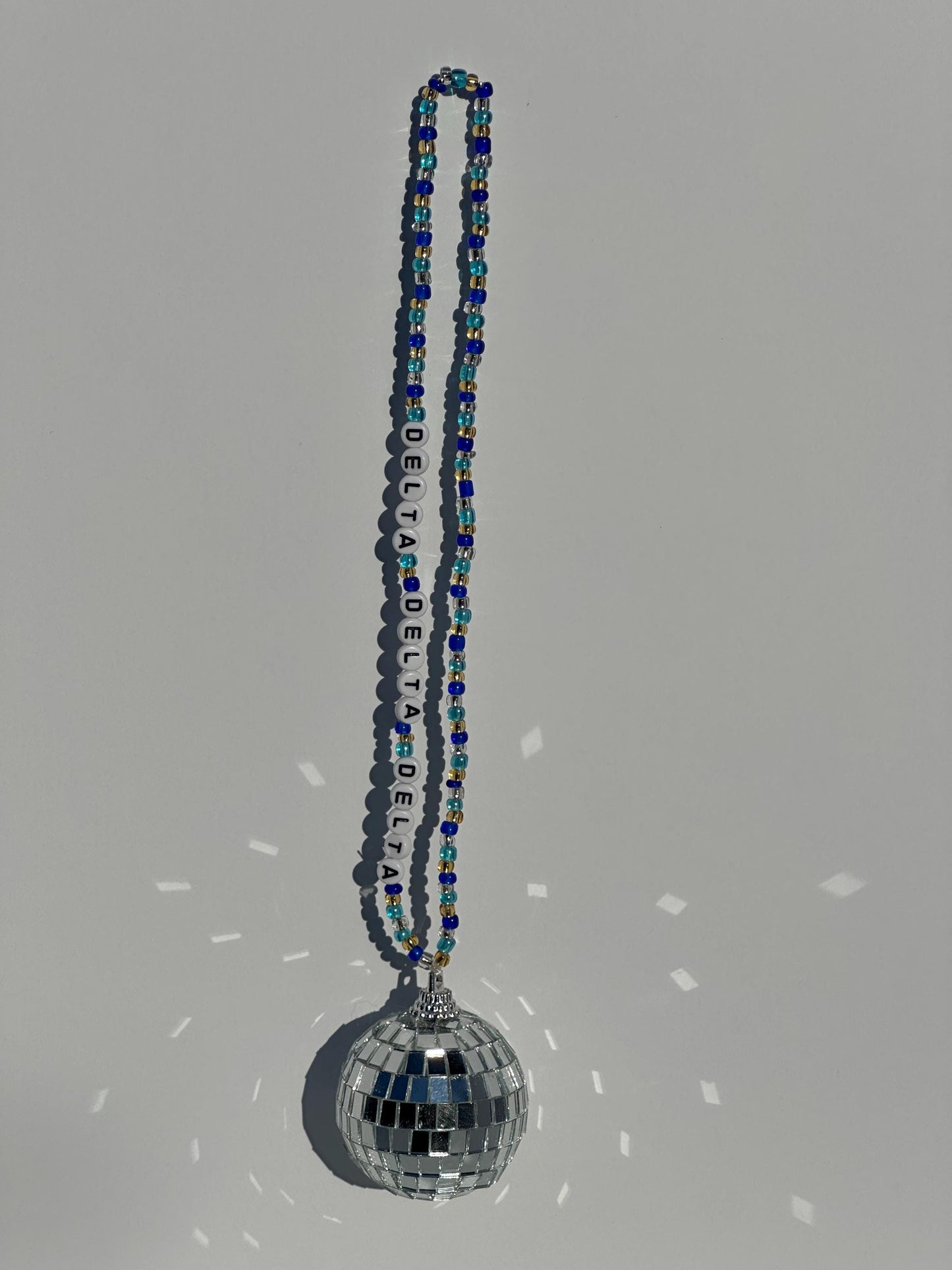 Delta Delta Delta Disco Ball Suncatcher / Car Charm