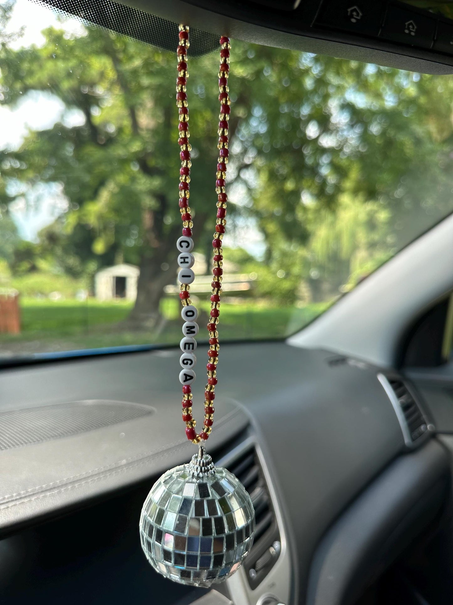 Chi Omega Disco Ball Suncatcher / Car Charm