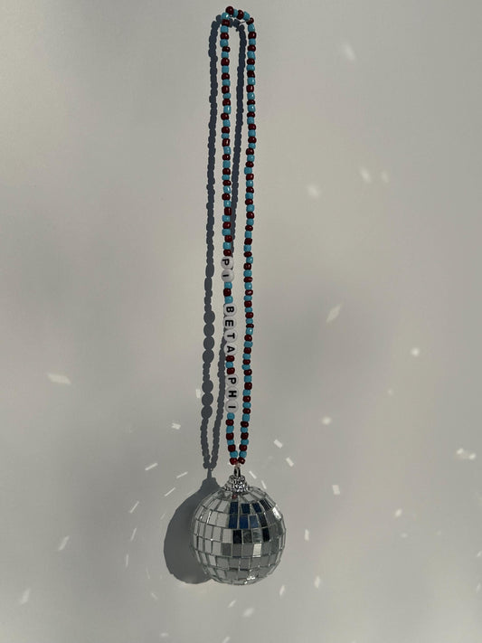Pi Beta Phi Disco Ball Suncatcher / Car Charm