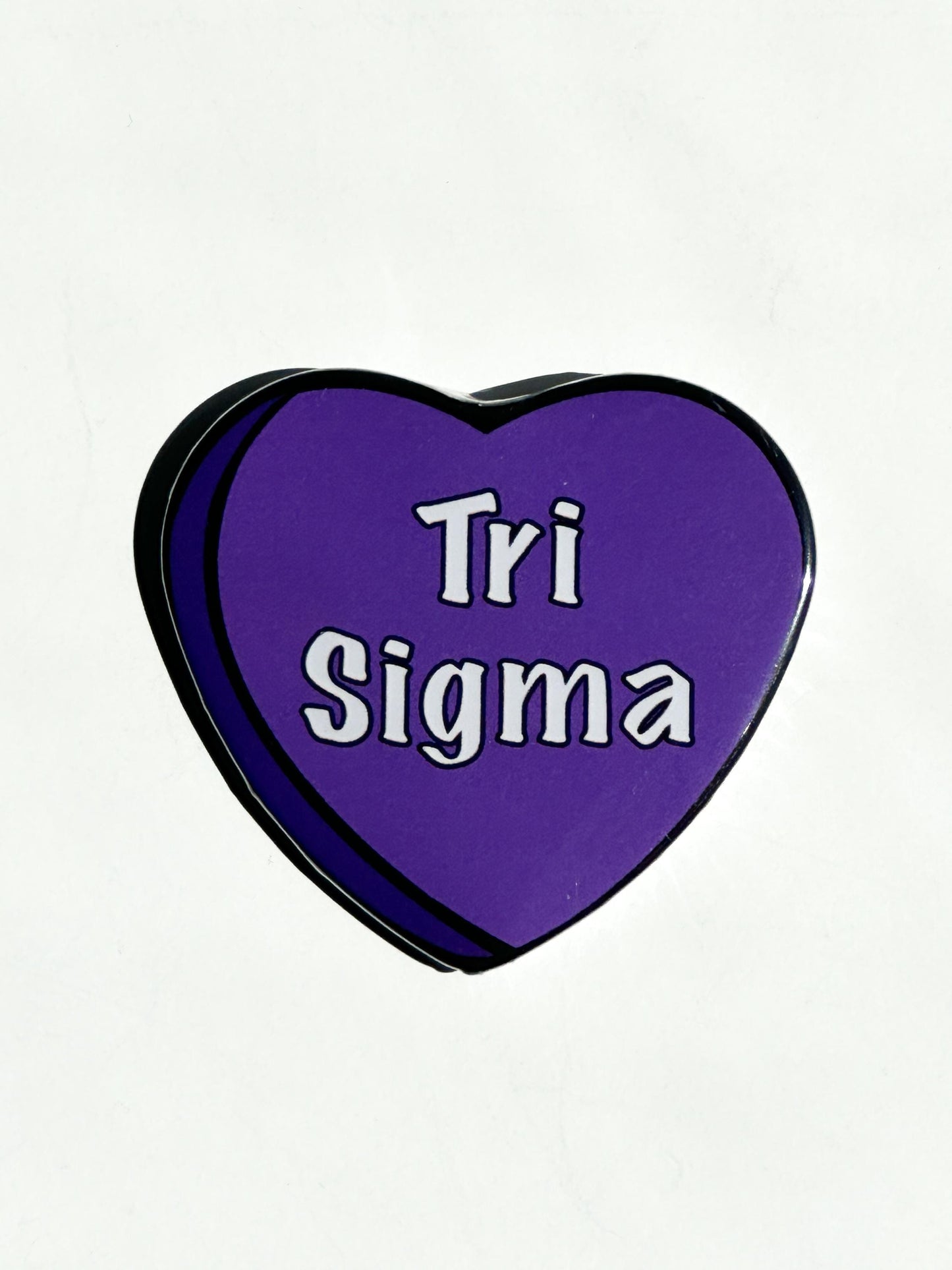 Tri Sigma Candy Heart Button