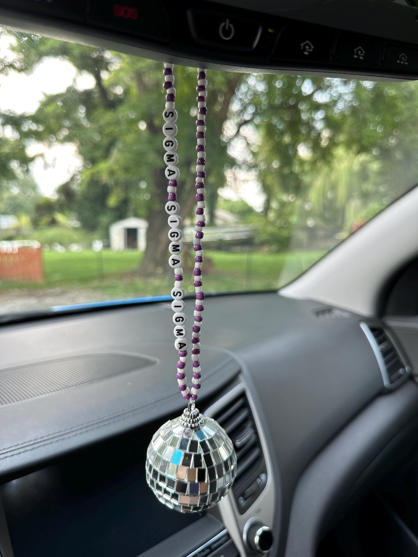 Sigma Sigma Sigma Disco Ball Suncatcher / Car Charm