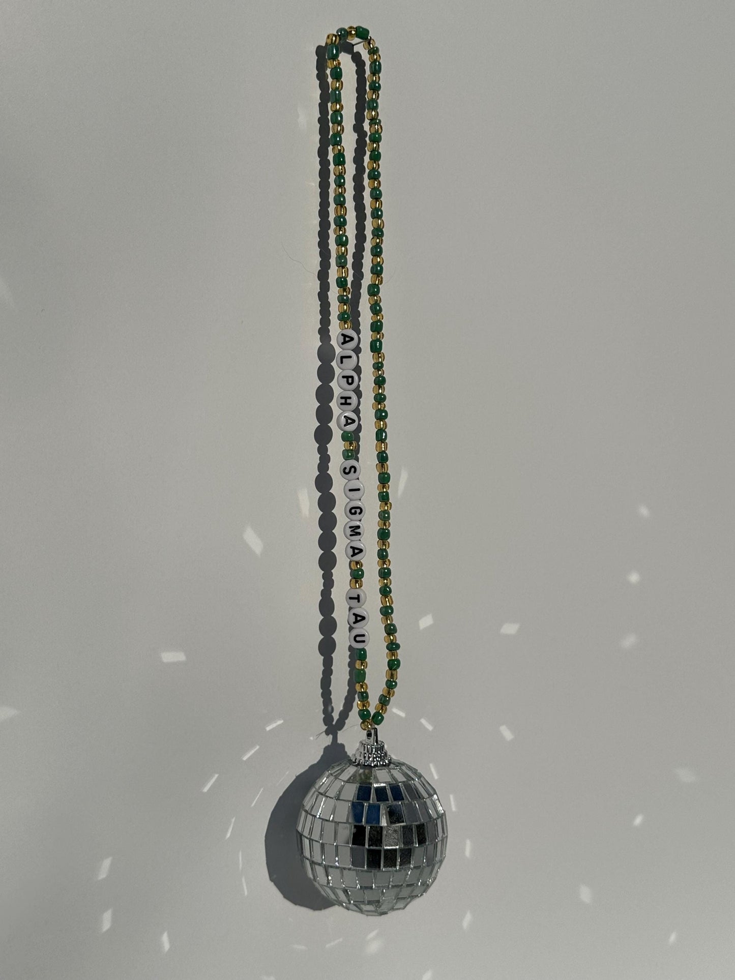 Alpha Sigma Tau Disco Ball Suncatcher / Car Charm