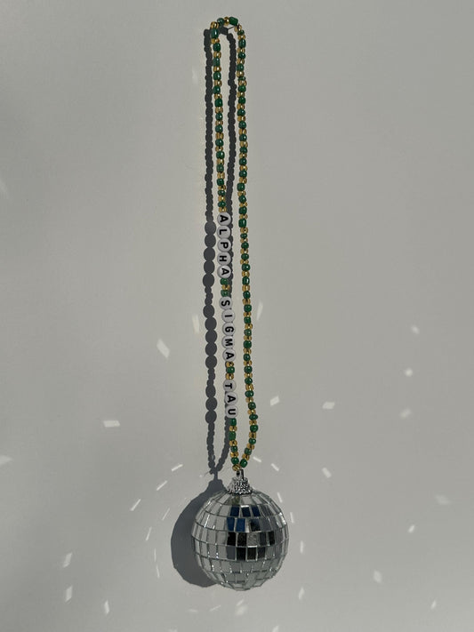 Alpha Sigma Tau Disco Ball Suncatcher / Car Charm