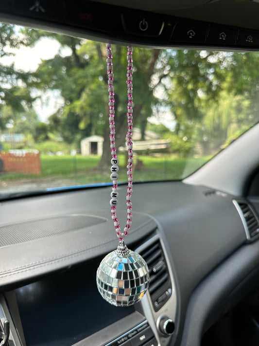 Phi Mu Disco Ball Suncatcher / Car Charm