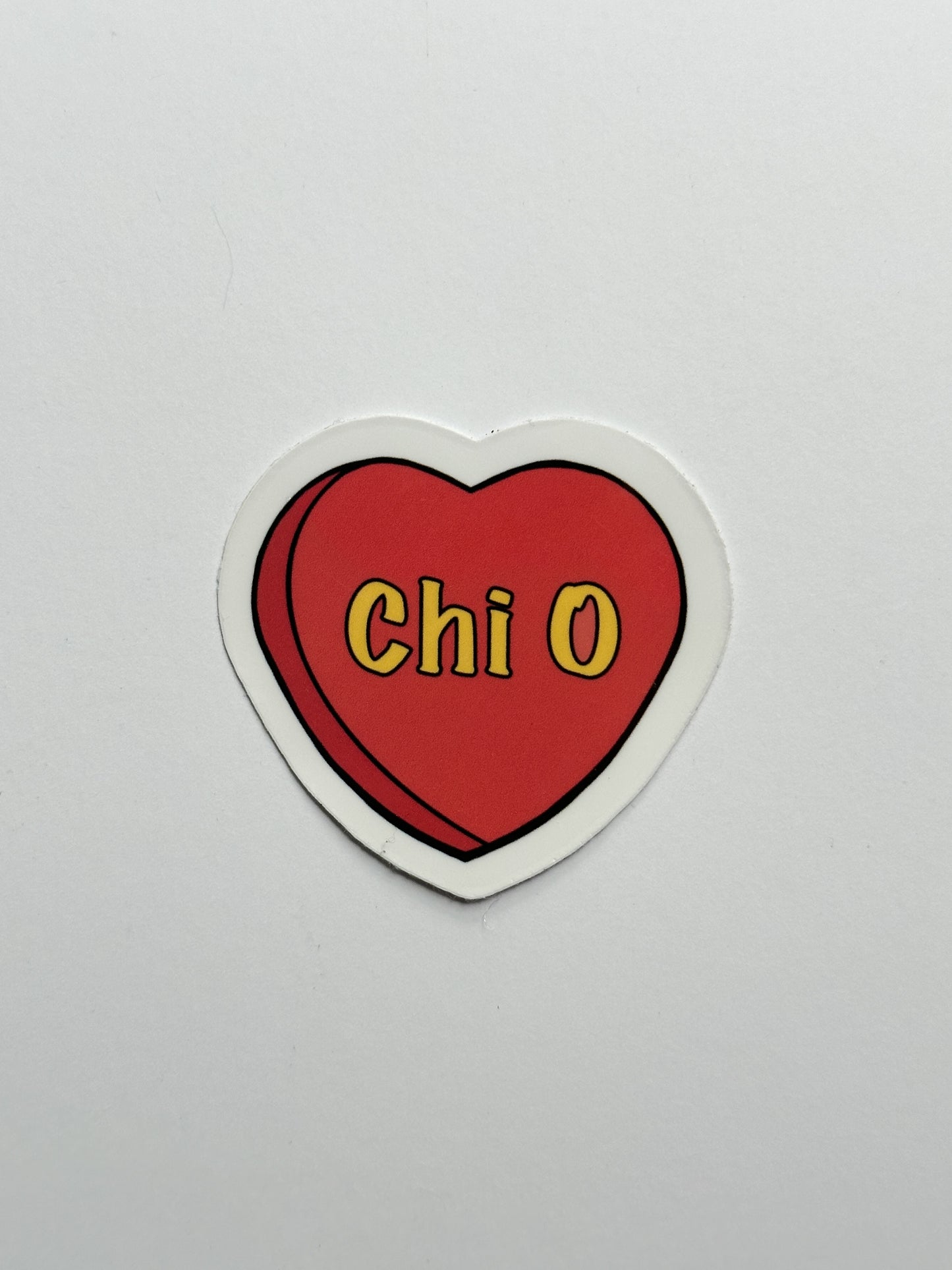 Sorority Colors Candy Heart Sticker