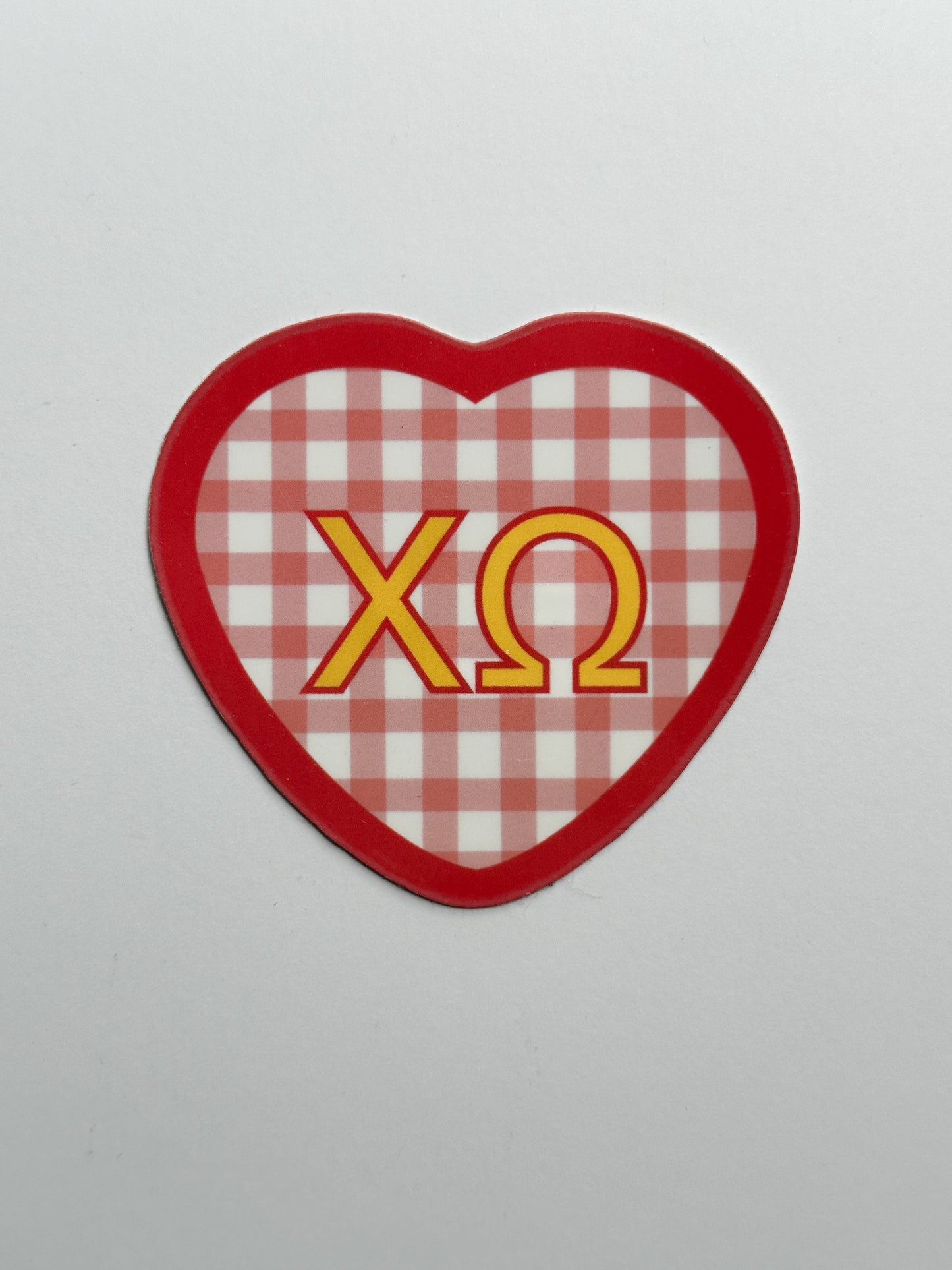 Picnic Heart Sorority Sticker