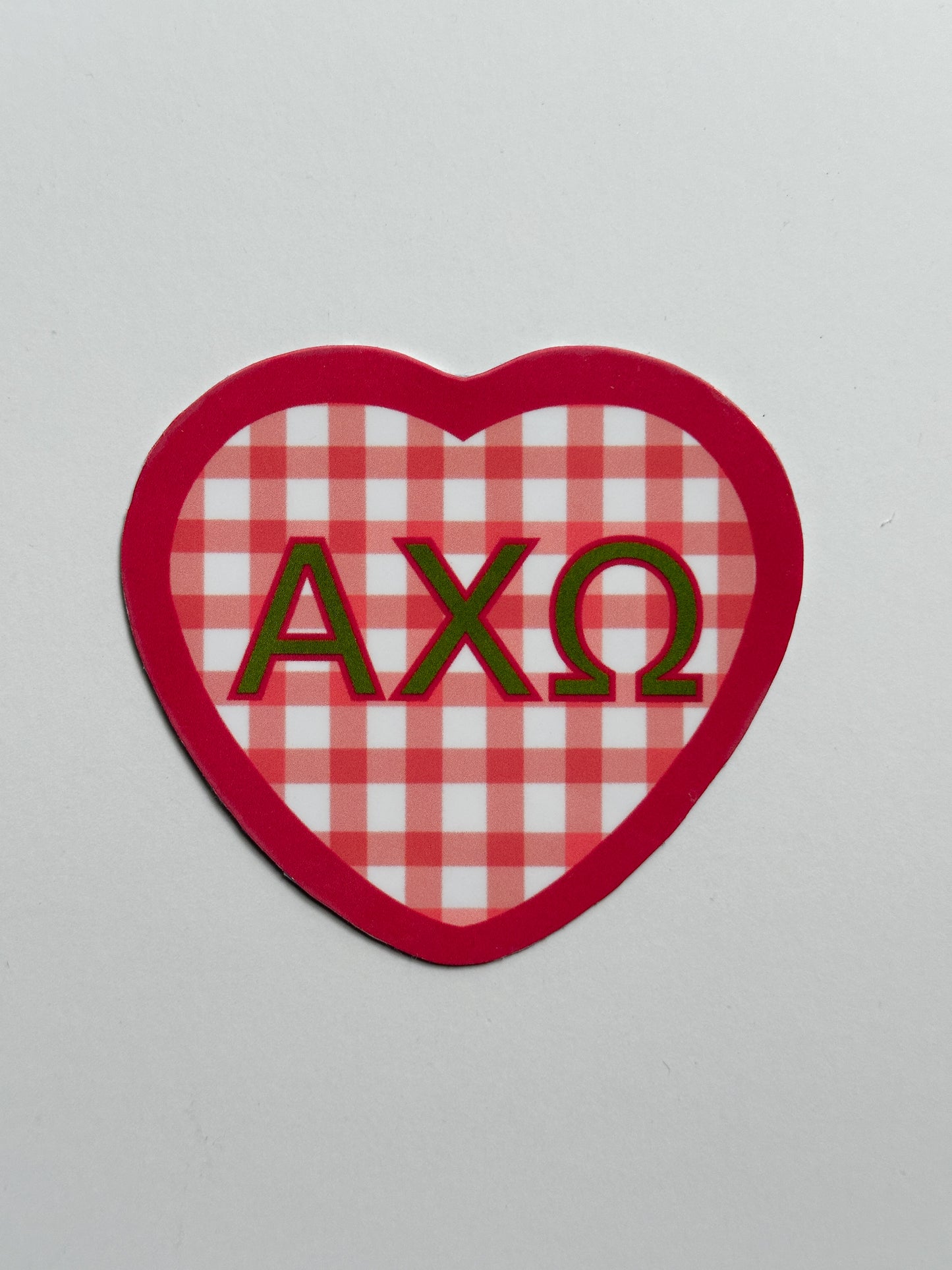 Picnic Heart Sorority Sticker