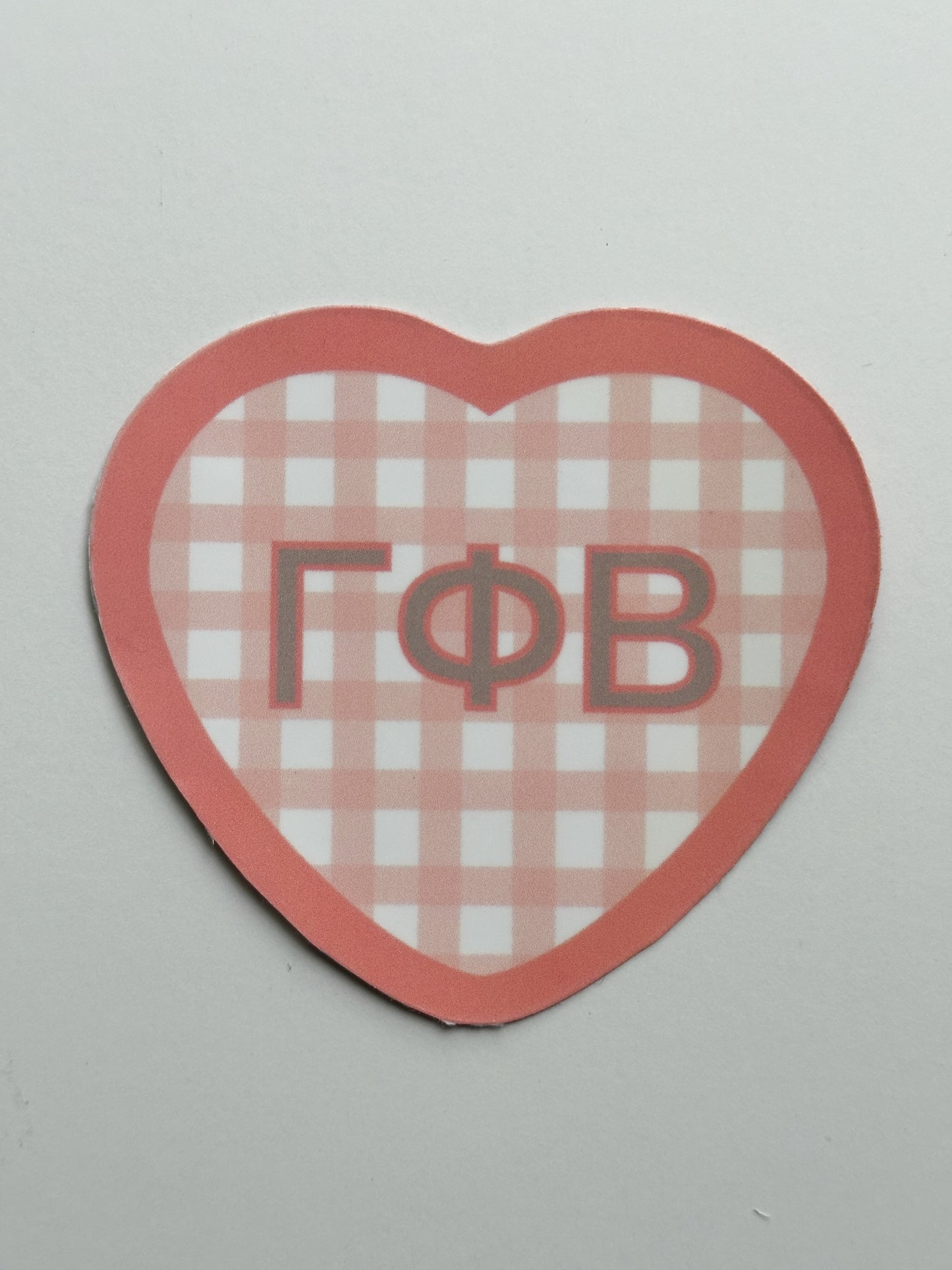 Picnic Heart Sorority Sticker
