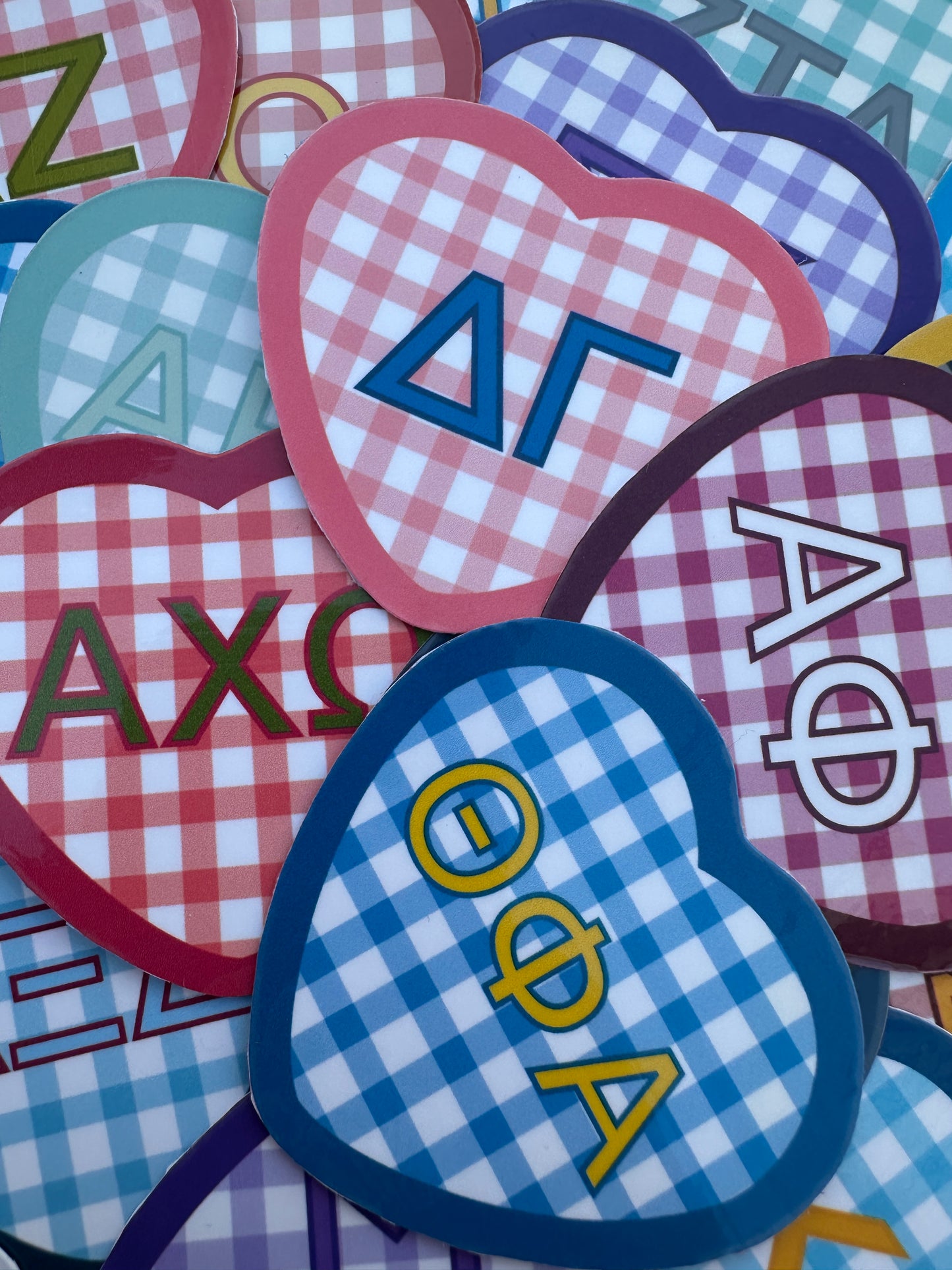 Picnic Heart Sorority Sticker