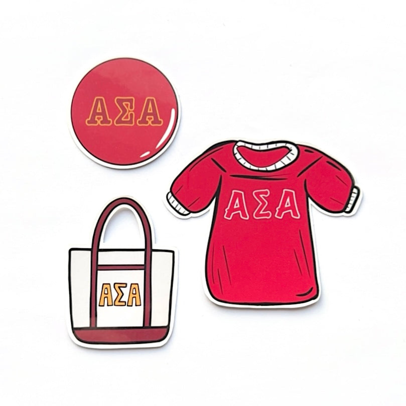 Bid Day Icons Sticker Set