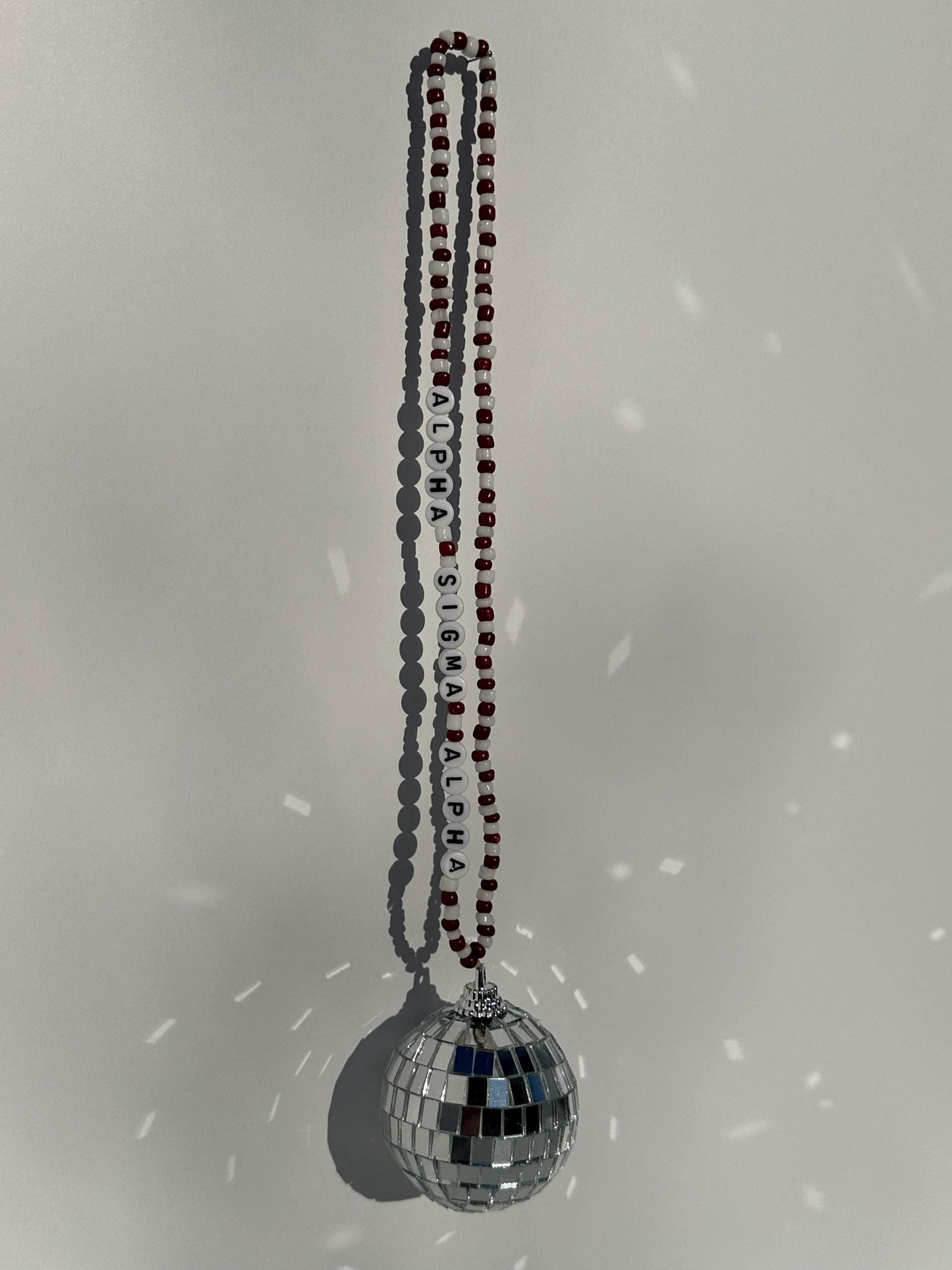 Alpha Sigma Alpha Disco Ball Suncatcher / Car Charm