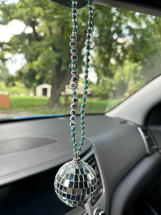 Zeta Tau Alpha Disco Ball Suncatcher / Car Charm