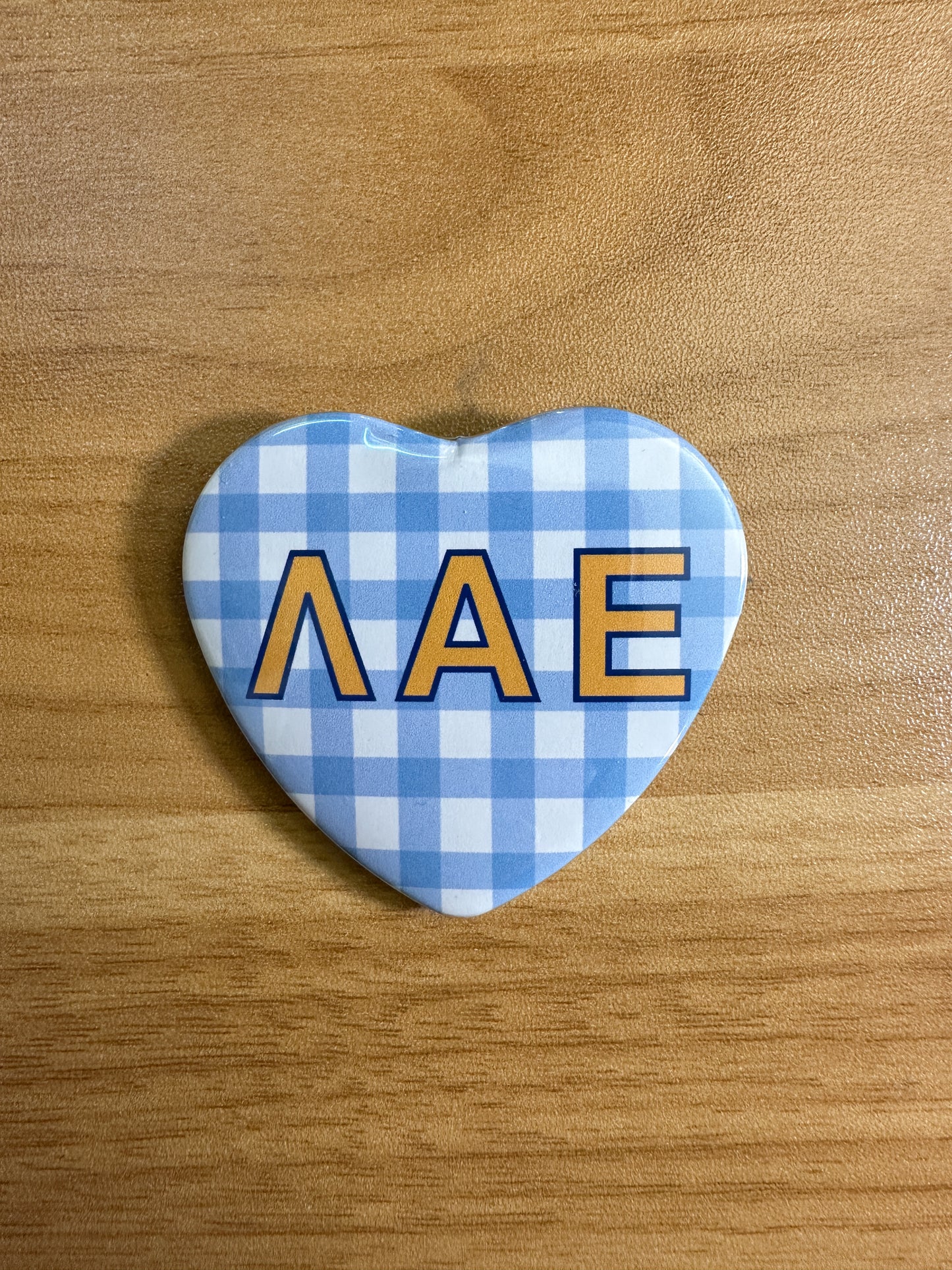 Lambda Alpha Epsilon Picnic Heart Button