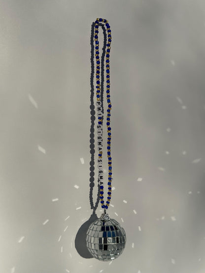 Phi Sigma Sigma Disco Ball Suncatcher / Car Charm