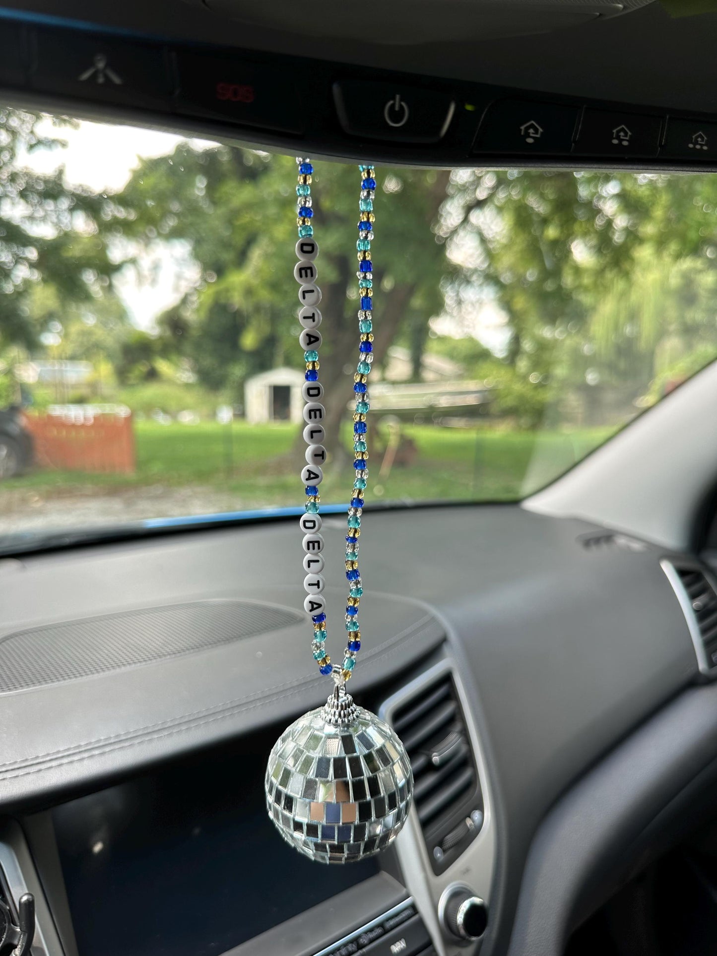 Delta Delta Delta Disco Ball Suncatcher / Car Charm