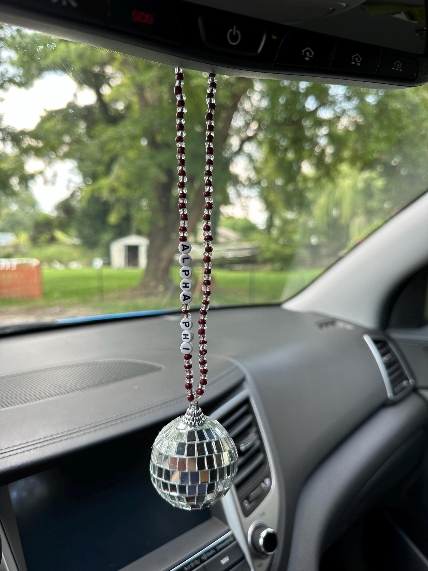 Alpha Phi Disco Ball Suncatcher / Car Charm