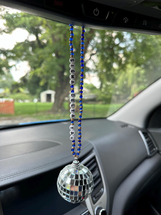 Sigma Delta Tau Disco Ball Suncatcher / Car Charm