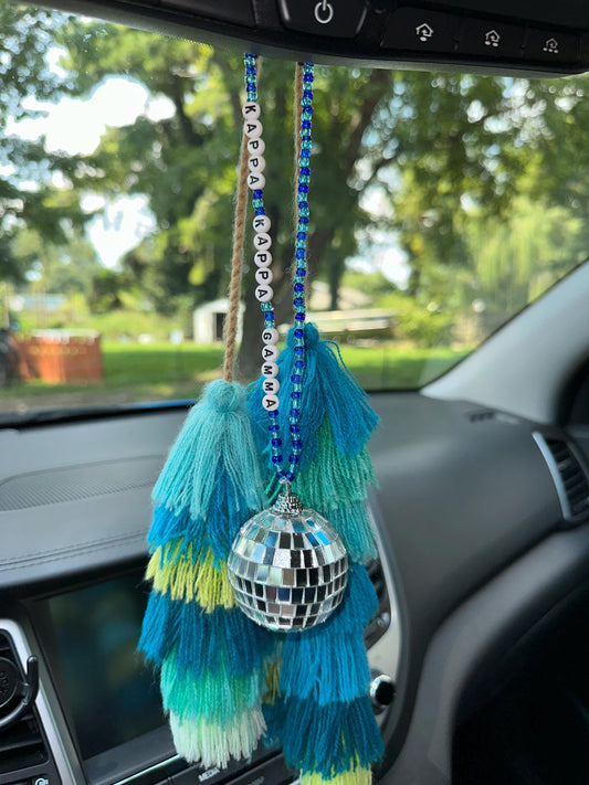 Kappa Kappa Gamma Disco Ball Suncatcher / Car Charm