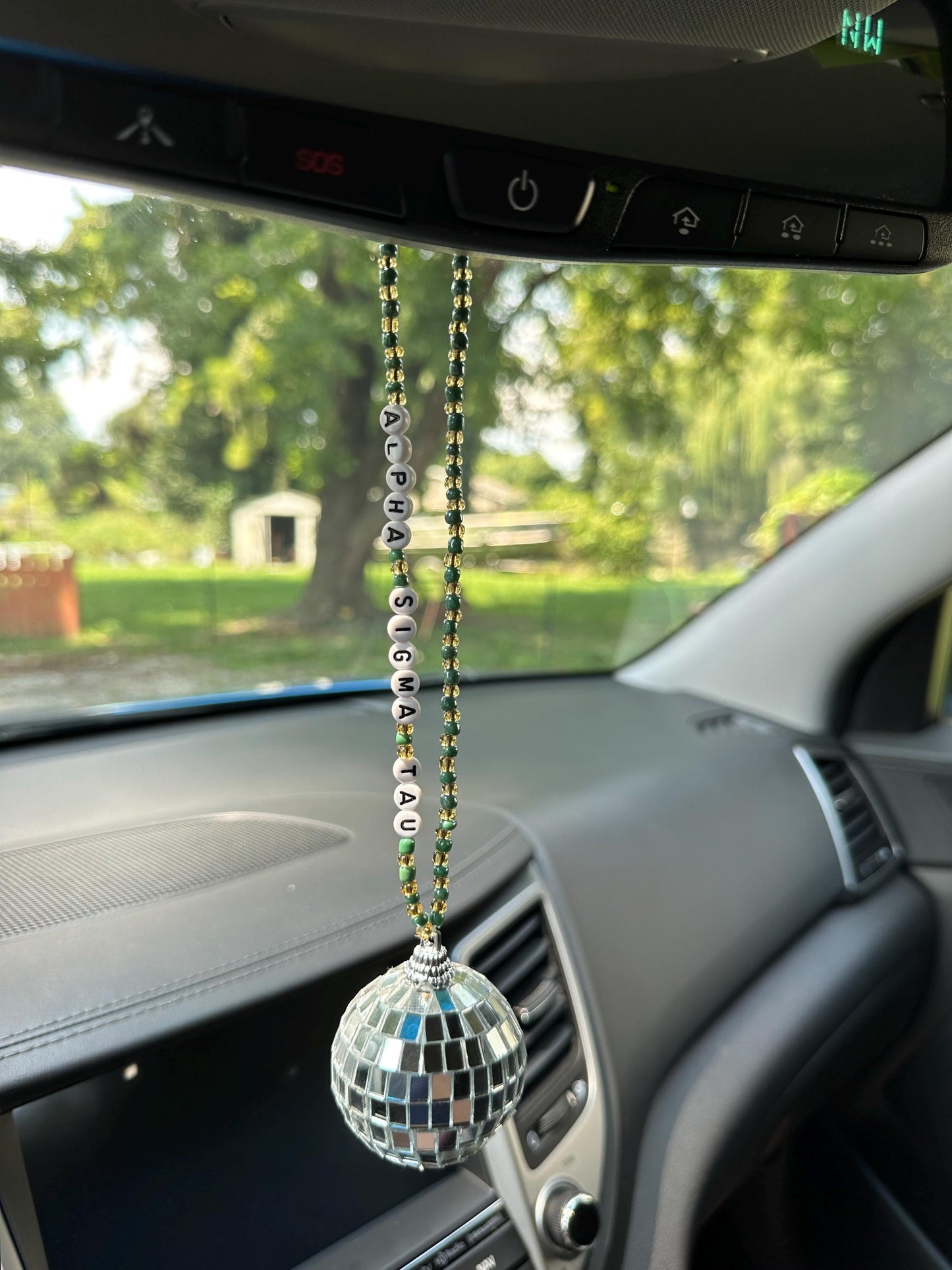 Alpha Sigma Tau Disco Ball Suncatcher / Car Charm