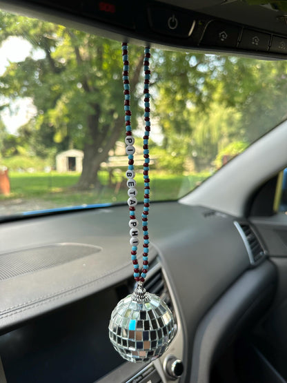 Pi Beta Phi Disco Ball Suncatcher / Car Charm