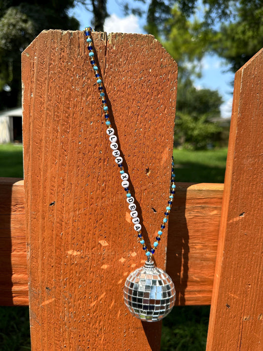 Alpha Xi Delta Disco Ball Suncatcher / Car Charm