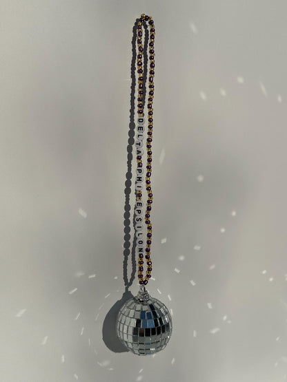 Delta Phi Epsilon Disco Ball Suncatcher / Car Charm