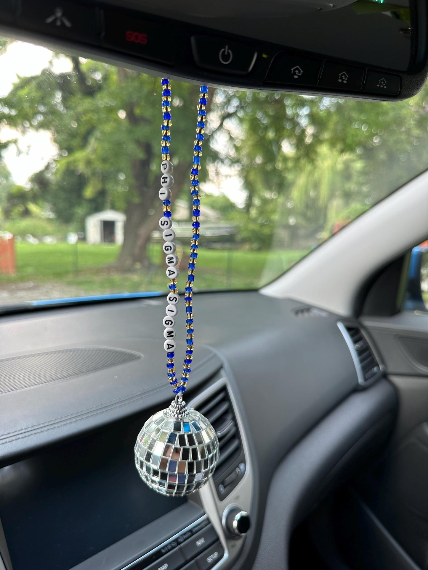 Phi Sigma Sigma Disco Ball Suncatcher / Car Charm