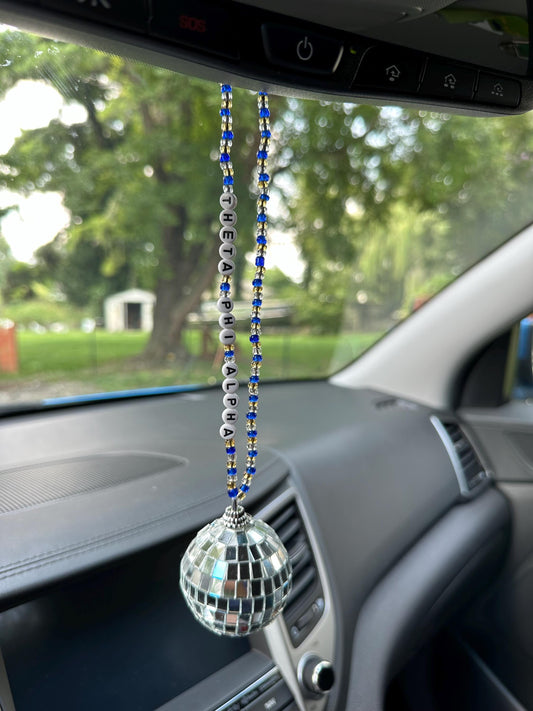 Theta Phi Alpha Disco Ball Suncatcher / Car Charm