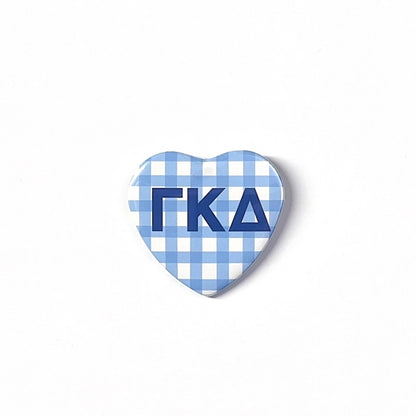 Gamma Kappa Delta Picnic Heart Button