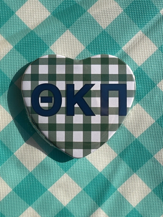 Theta Kappa Pi Picnic Heart Button