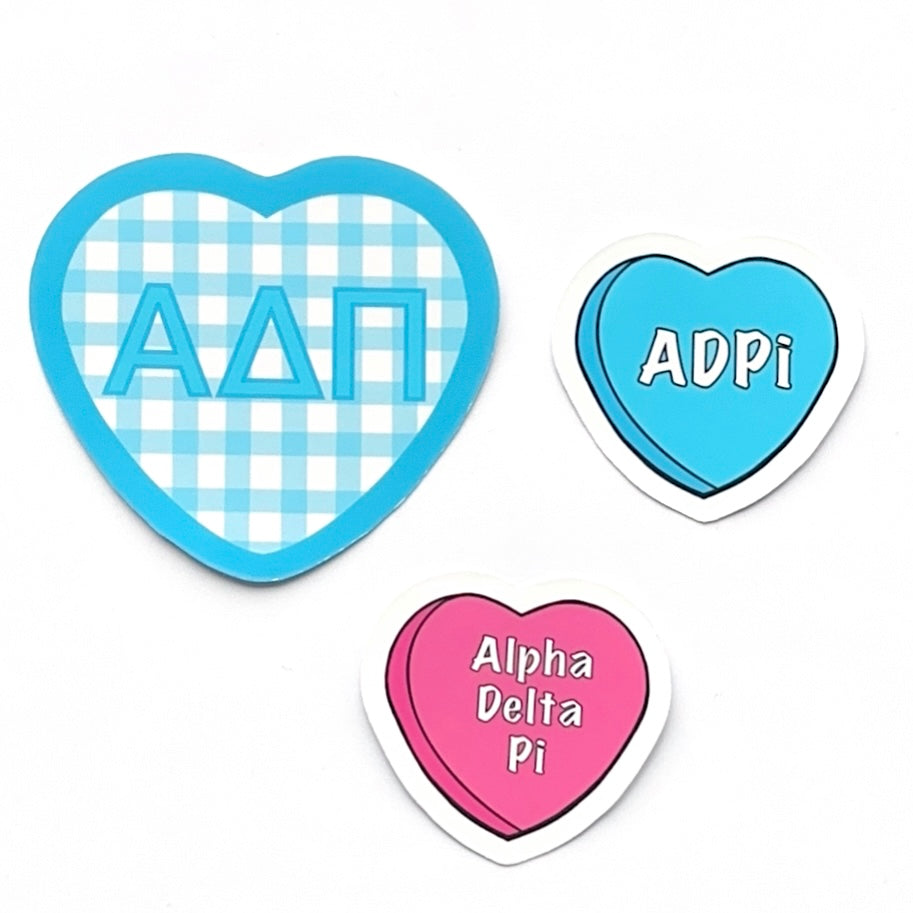 Sorority Hearts Sticker Set