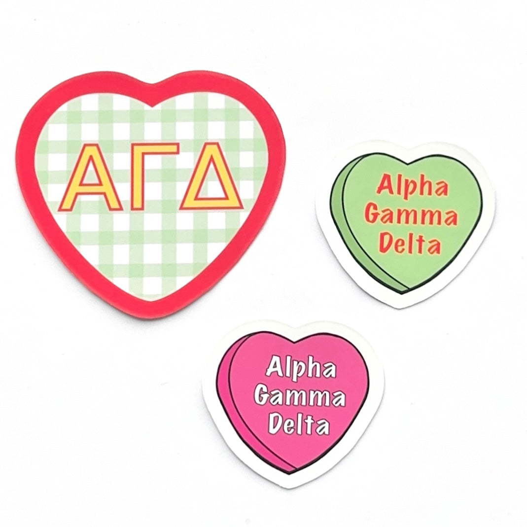 Sorority Hearts Sticker Set