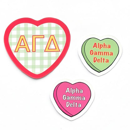 Sorority Hearts Sticker Set