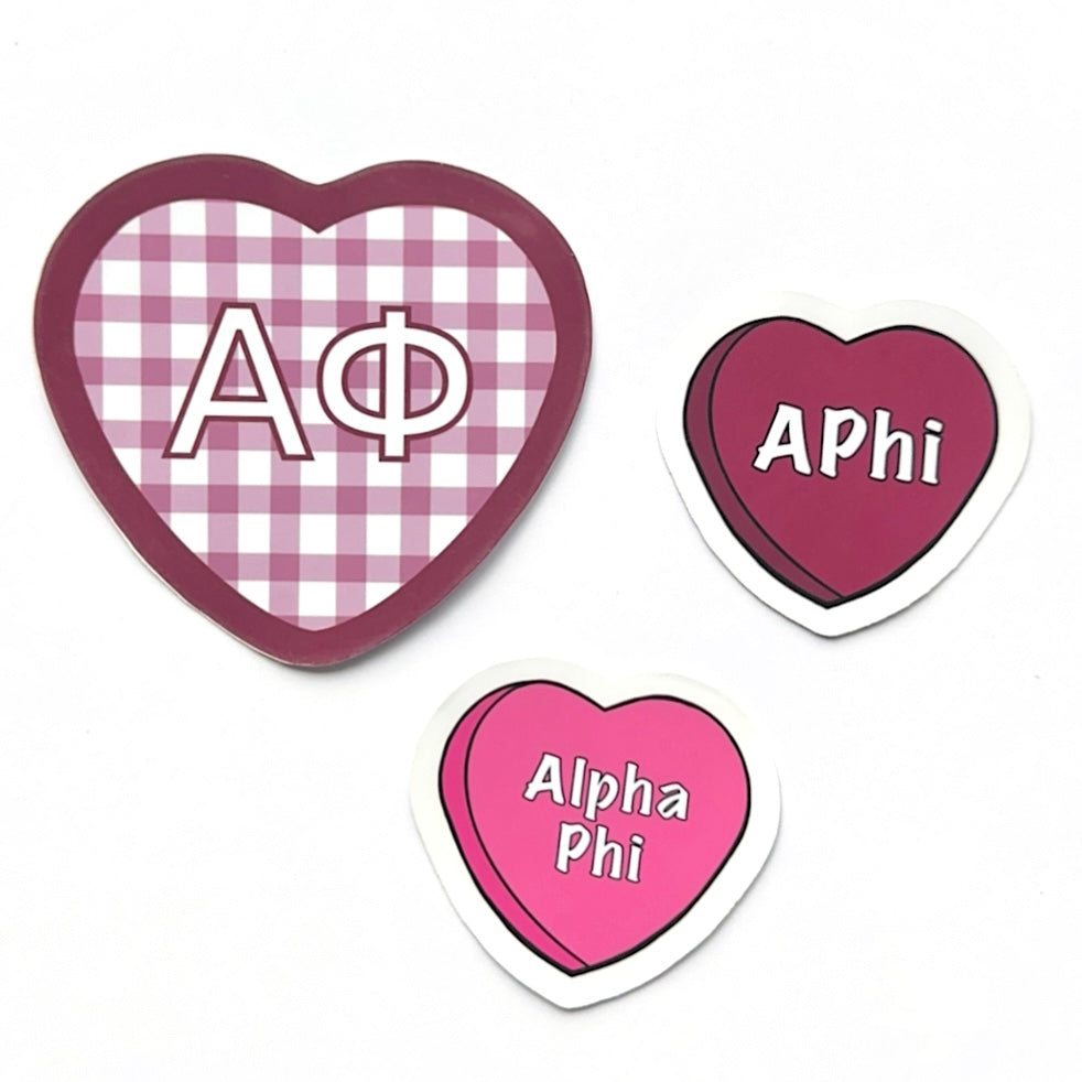 Sorority Hearts Sticker Set