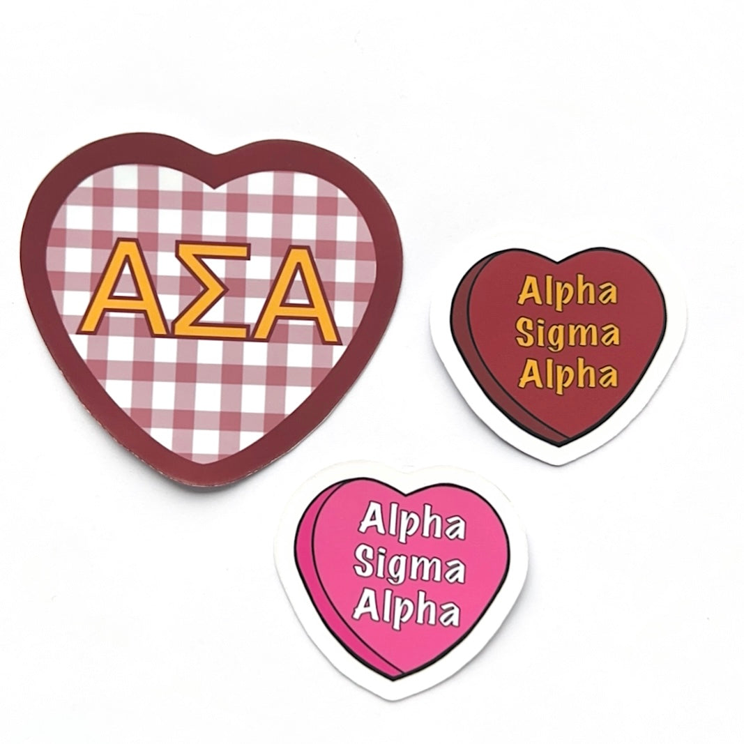 Sorority Hearts Sticker Set