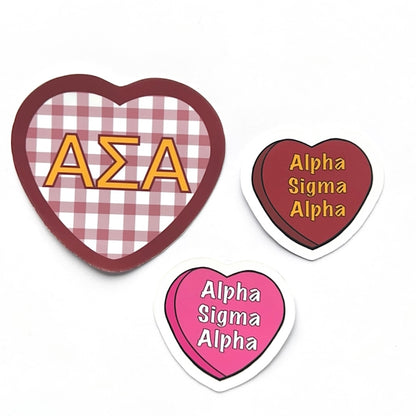 Sorority Hearts Sticker Set