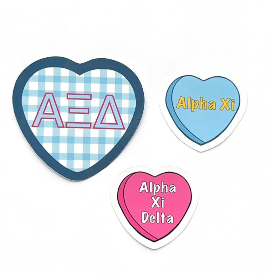 Sorority Hearts Sticker Set