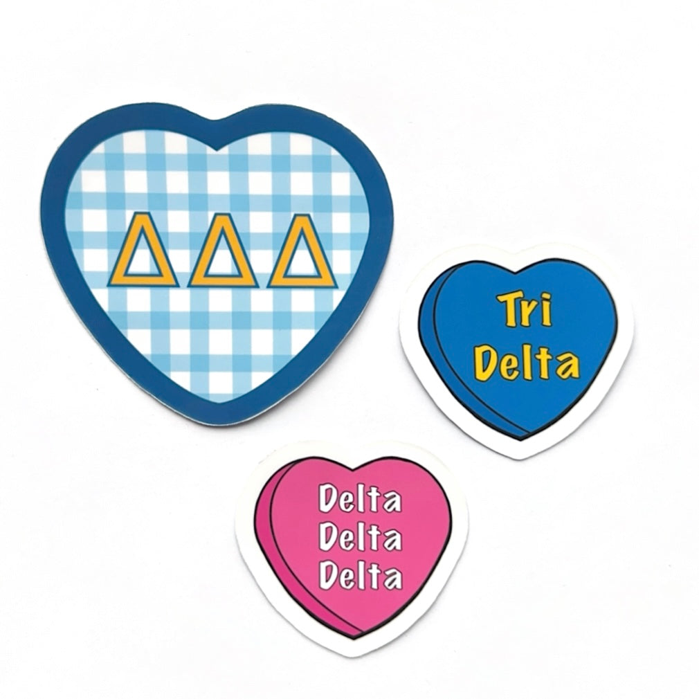 Sorority Hearts Sticker Set