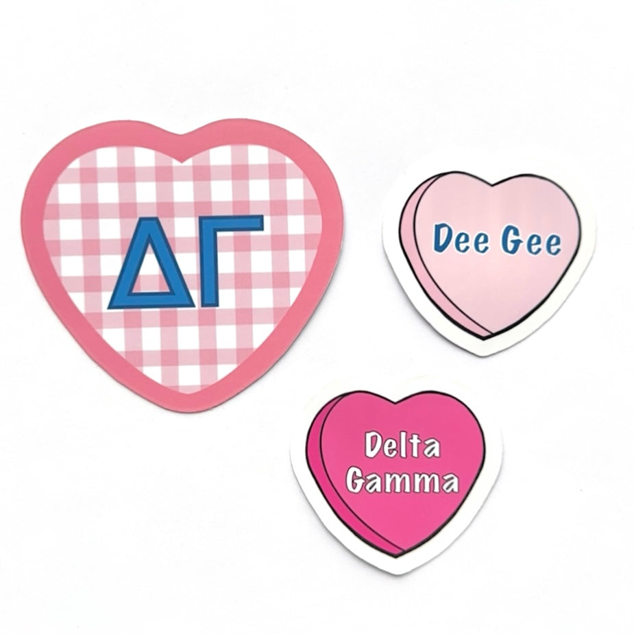 Sorority Hearts Sticker Set