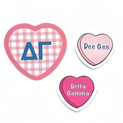 Sorority Hearts Sticker Set