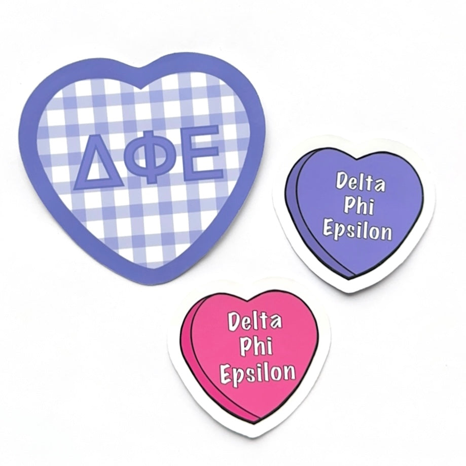 Sorority Hearts Sticker Set