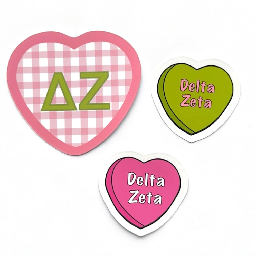 Sorority Hearts Sticker Set