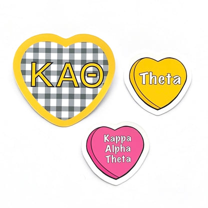 Sorority Hearts Sticker Set