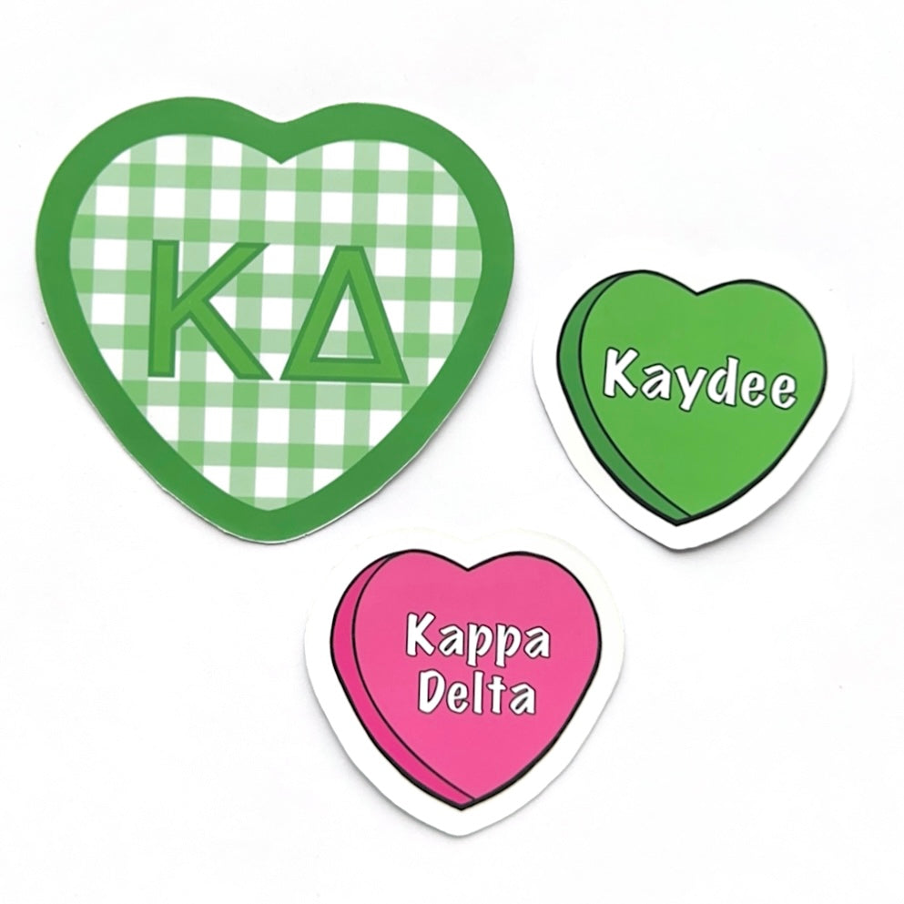 Sorority Hearts Sticker Set
