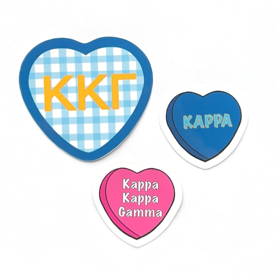 Sorority Hearts Sticker Set