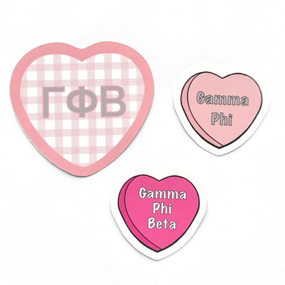 Sorority Hearts Sticker Set