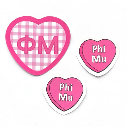 Sorority Hearts Sticker Set
