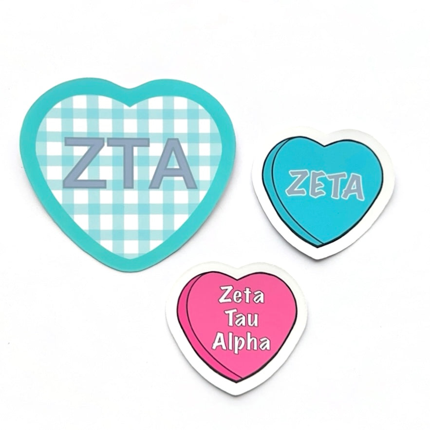 Sorority Hearts Sticker Set