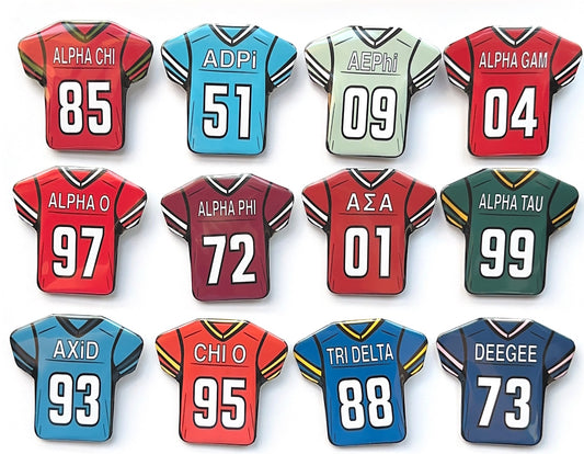 Sorority Football Jersey Button - Founding Years